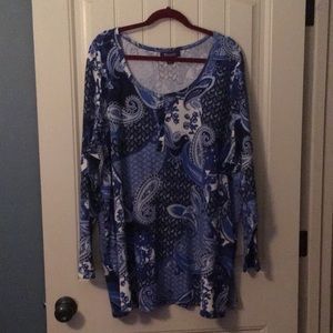 New Romans Plus size 26/28 long sleeve thermal Henley